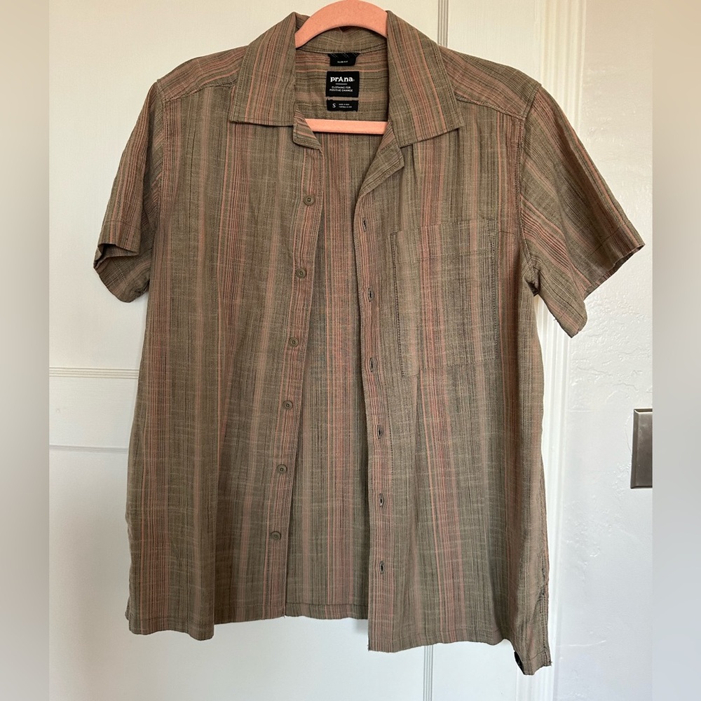 Prana Slim Fit 100% Cotton Button-Up